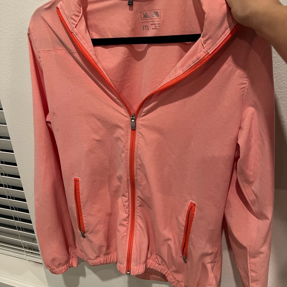 Medium Salmon Adidas Zip Up